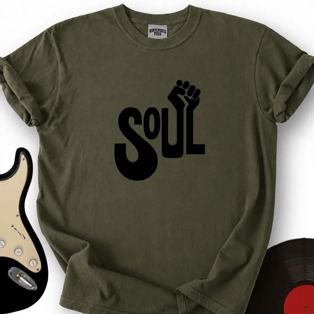 Printify T-Shirt Military Green / S Soul Fist T-Shirt