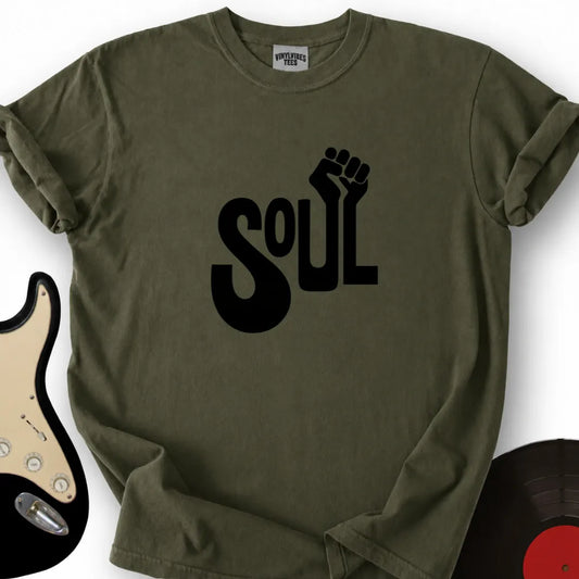 Printify T-Shirt Military Green / S Soul Fist T-Shirt