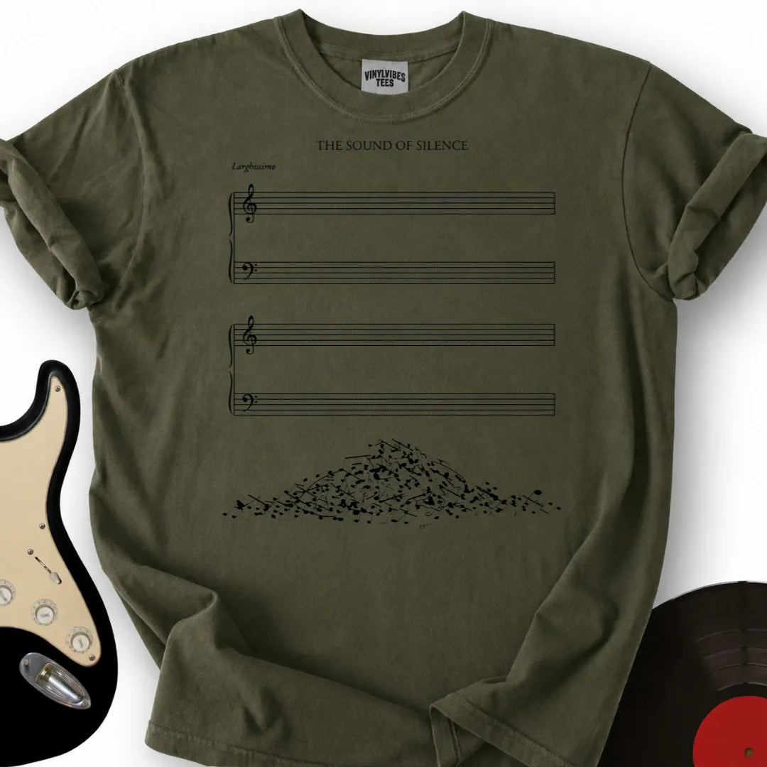 Printify T-Shirt Military Green / S Sound Of Silence T-Shirt