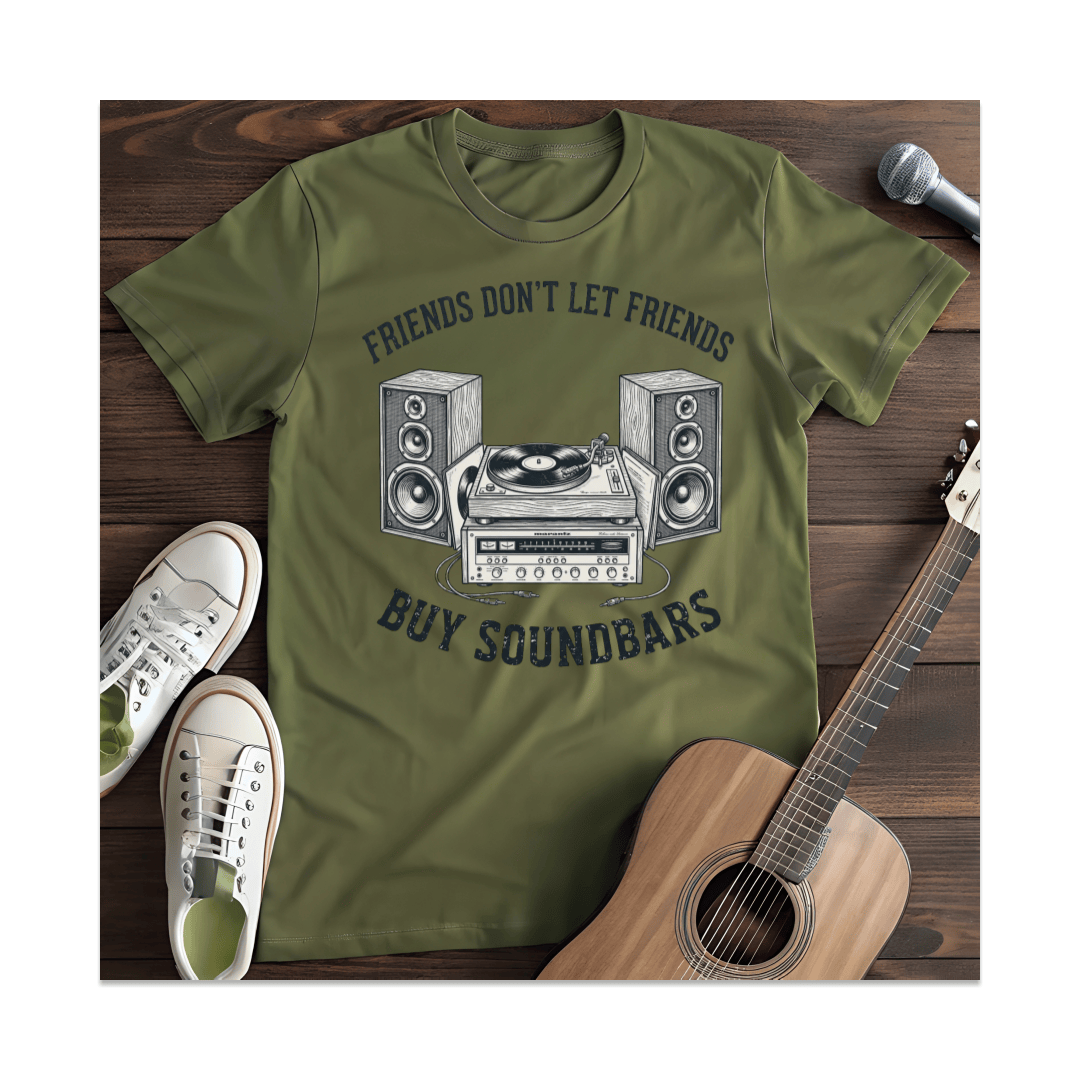 Printify T-Shirt Military Green / S Soundbars T-Shirt