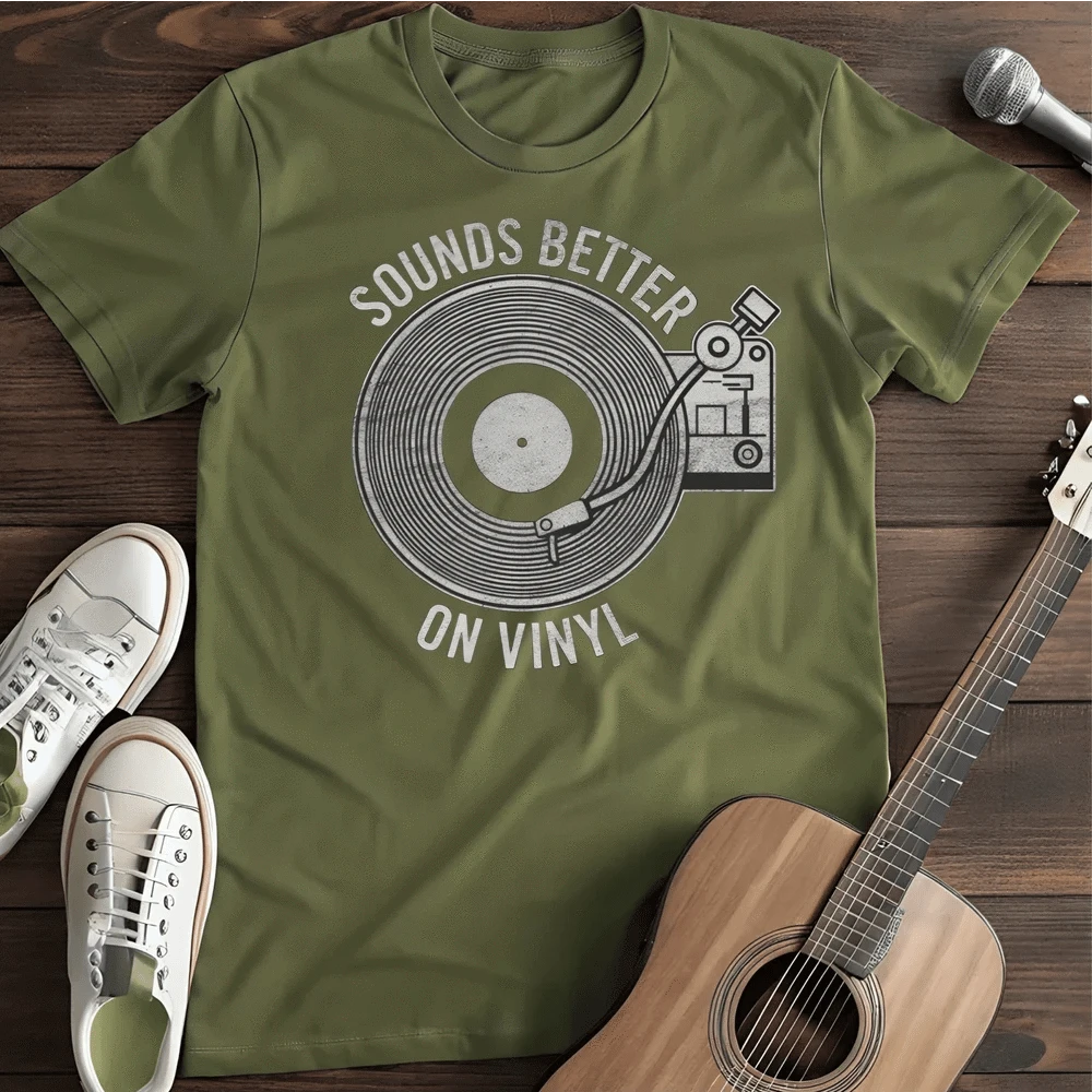 Printify T-Shirt Military Green / S Sounds Better T Shirt