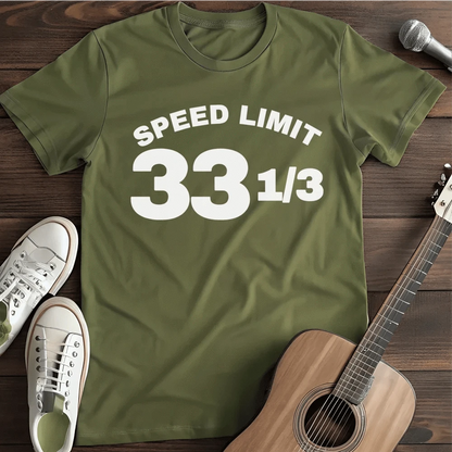 Printify T-Shirt Military Green / S Speed Limit T Shirt 2