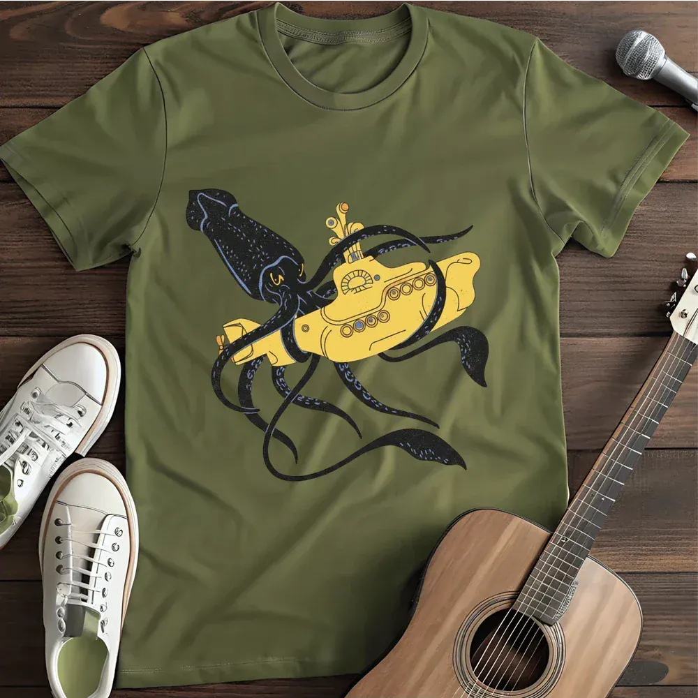 Printify T-Shirt Military Green / S Submarine Struggle T Shirt