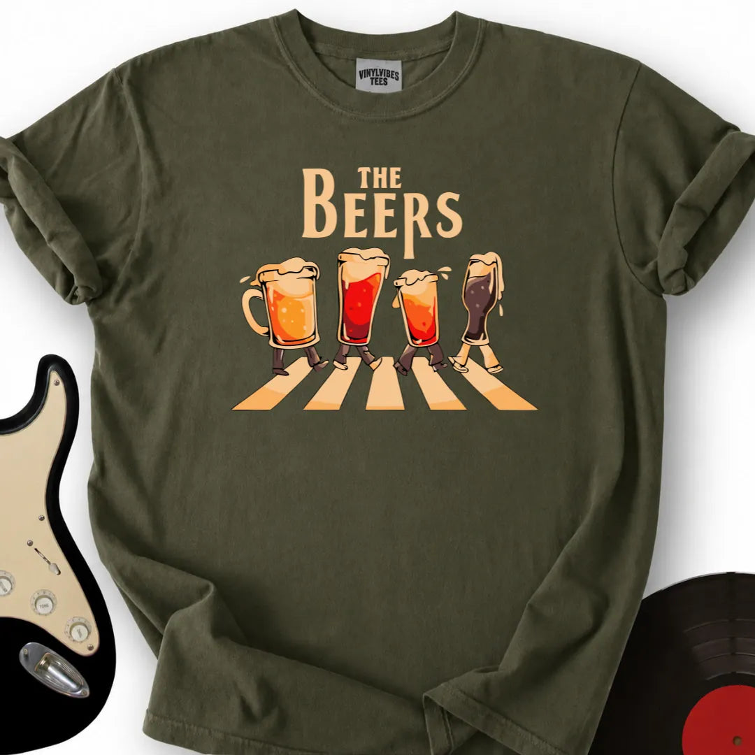 Printify T-Shirt Military Green / S The Beers T-Shirt