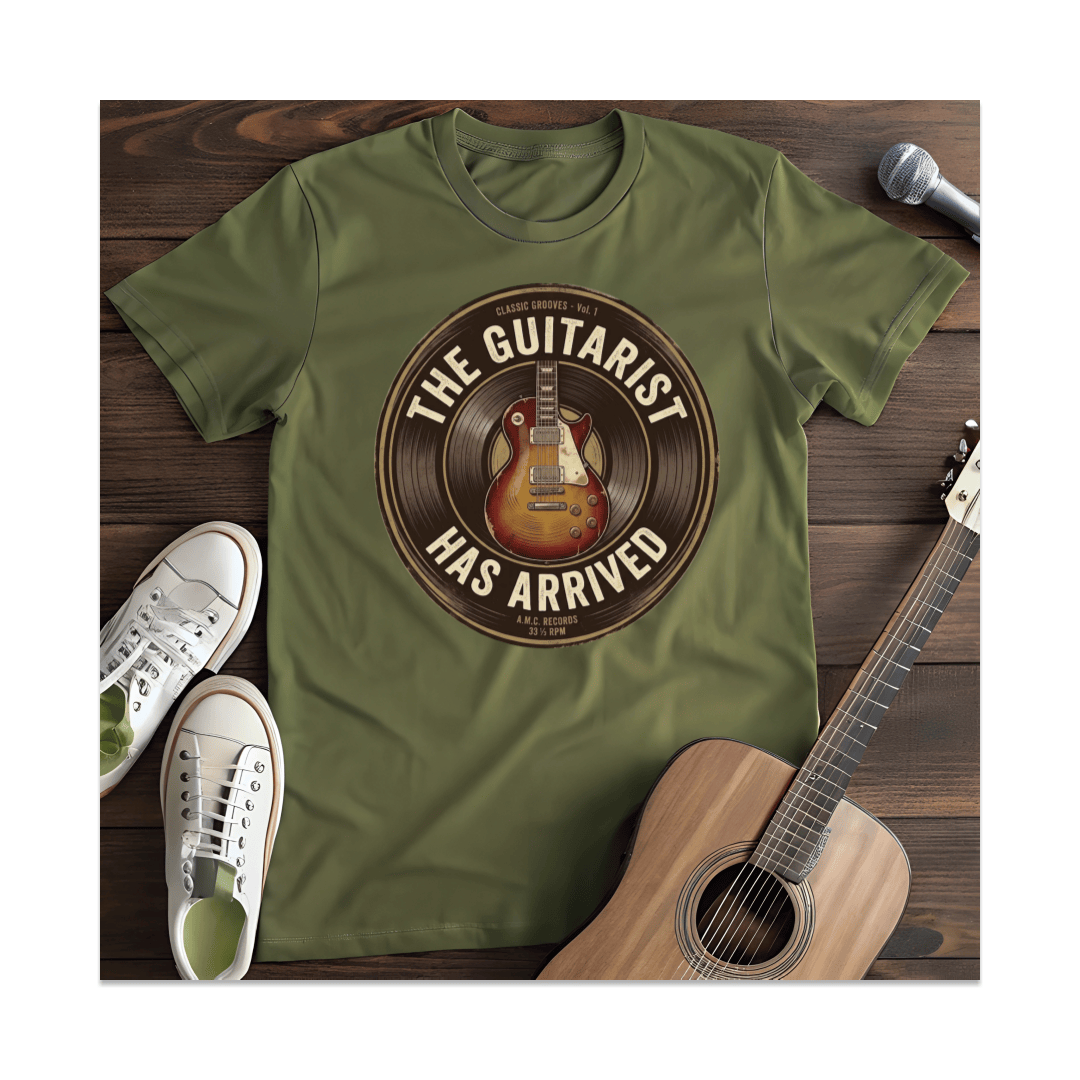 Printify T-Shirt Military Green / S The Guitarist Has Arrived T-Shirt