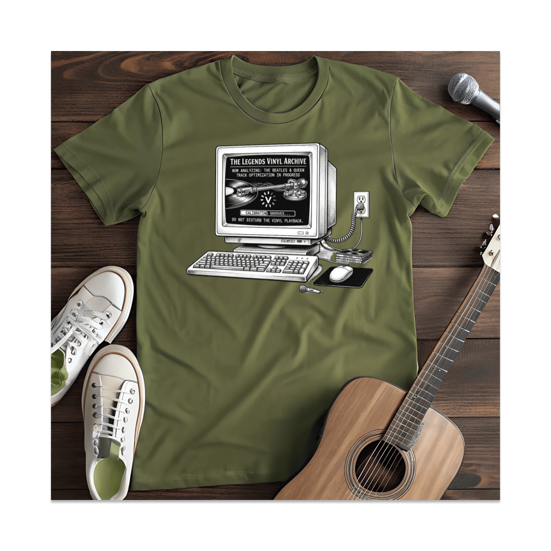 Printify T-Shirt Military Green / S The Legends Vinyl Archive T-Shirt