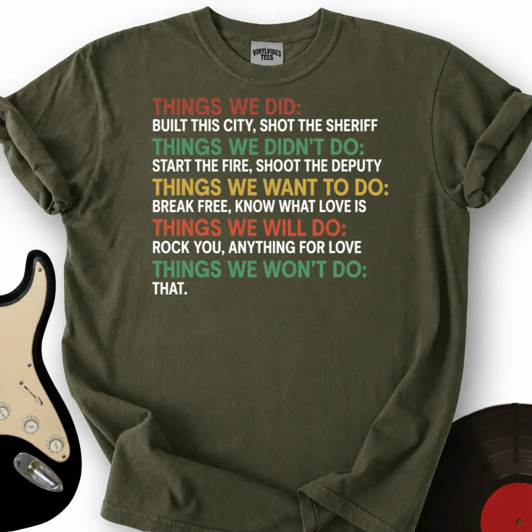 Printify T-Shirt Military Green / S Things T-Shirt