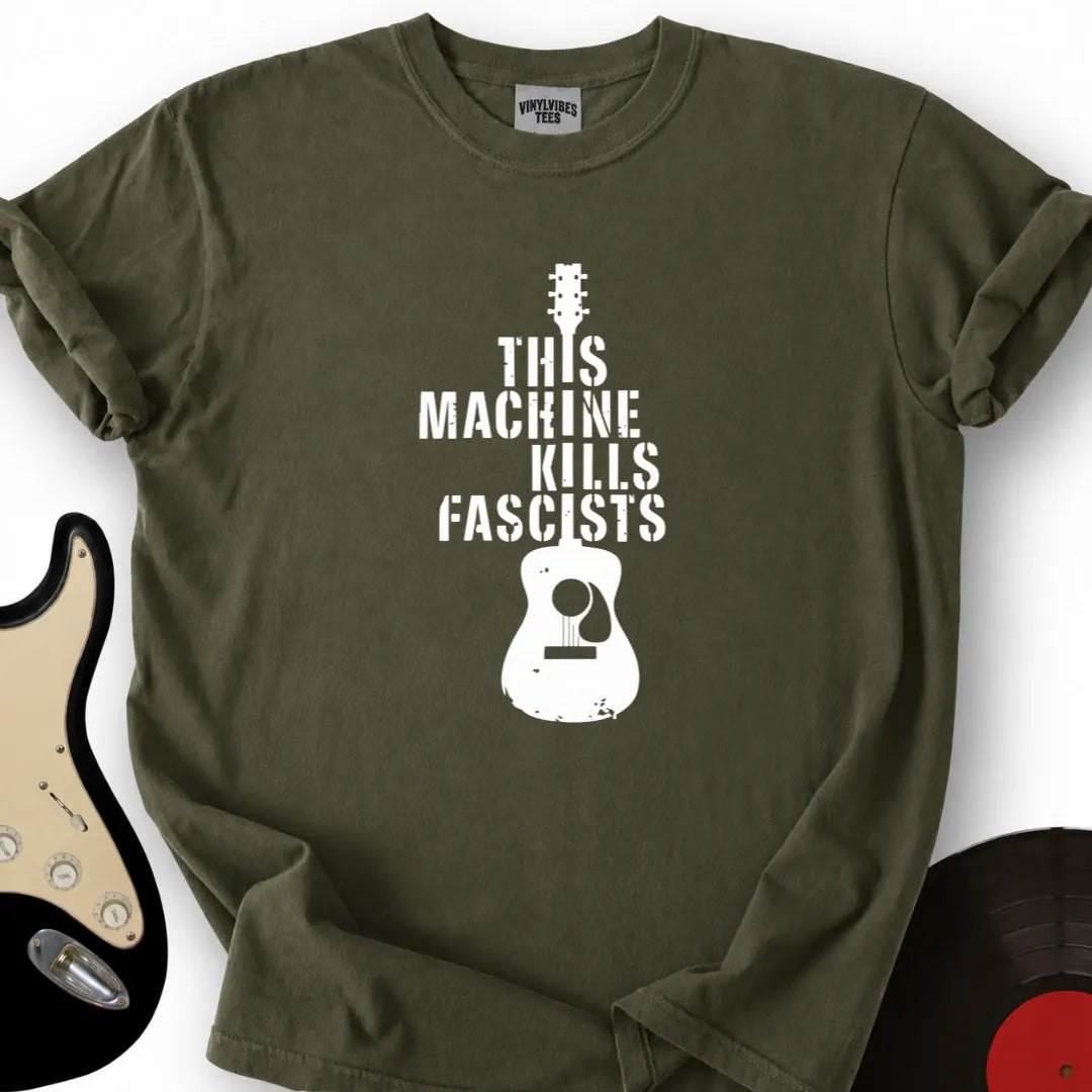 Printify T-Shirt Military Green / S This Machine Kills Fascists T-Shirt
