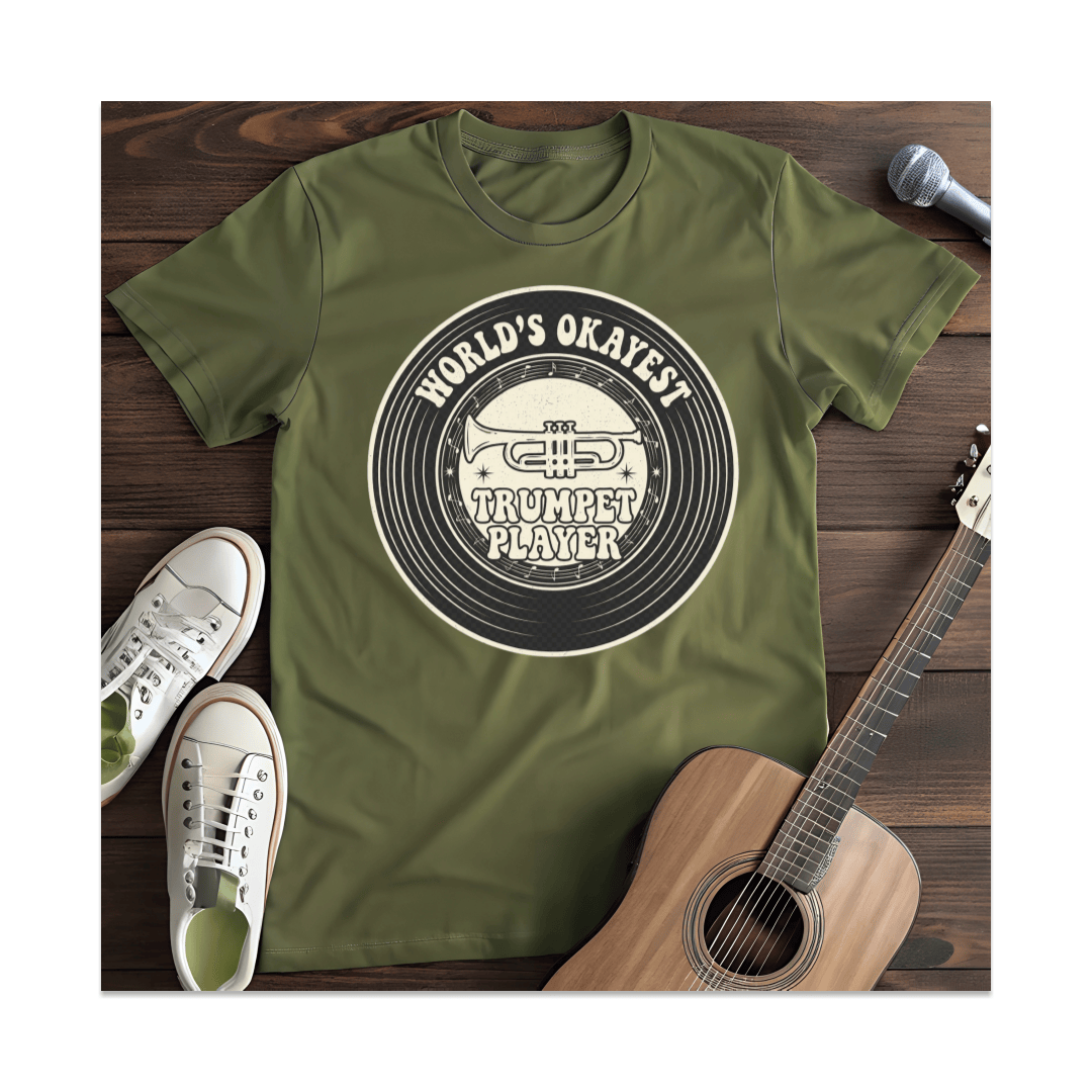Printify T-Shirt Military Green / S Trumpest Player T-Shirt