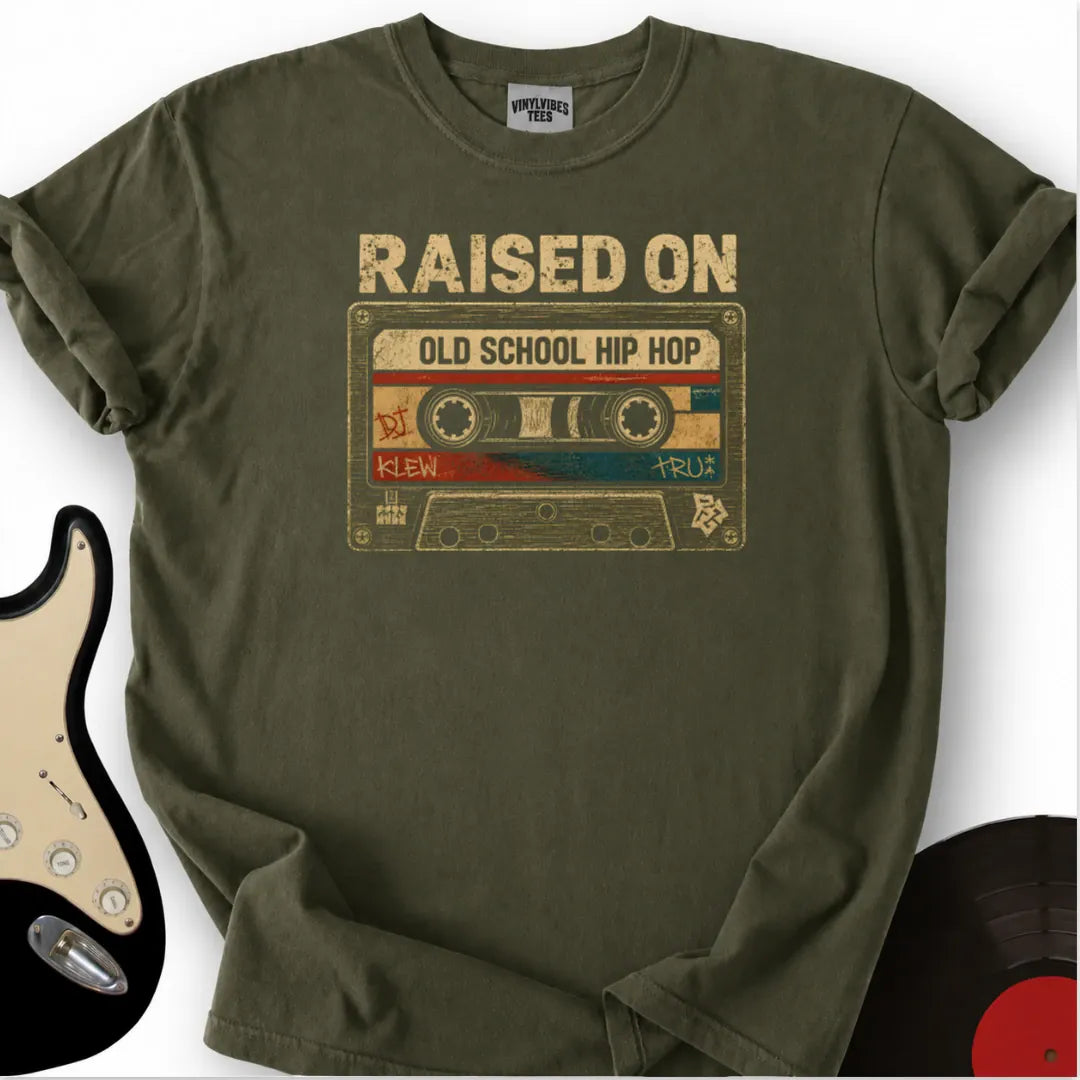 Printify T-Shirt Military Green / S Vintage Hip-Hop Mixtape T-Shirt