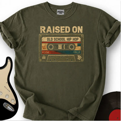 Printify T-Shirt Military Green / S Vintage Hip-Hop Mixtape T-Shirt