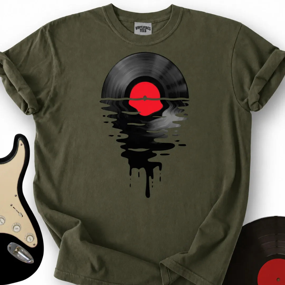 Printify T-Shirt Military Green / S Vinyl Sunsetter T-Shirt