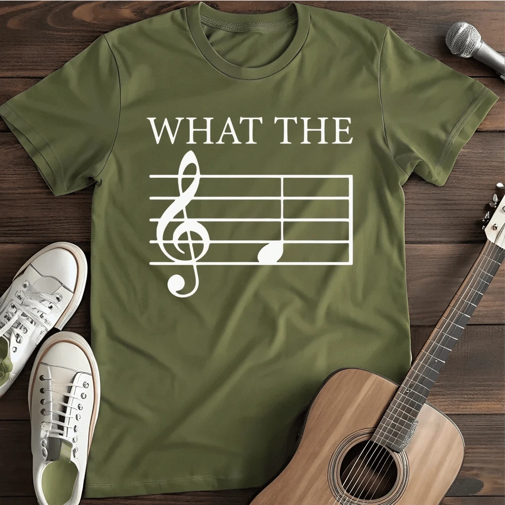 Printify T-Shirt Military Green / S What The T Shirt