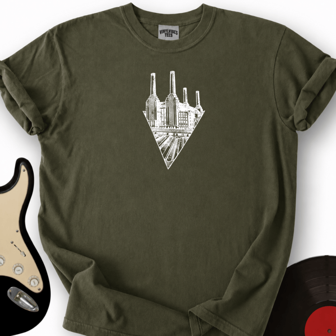 Printify T-Shirt Military Green / S White Battersea T-Shirt
