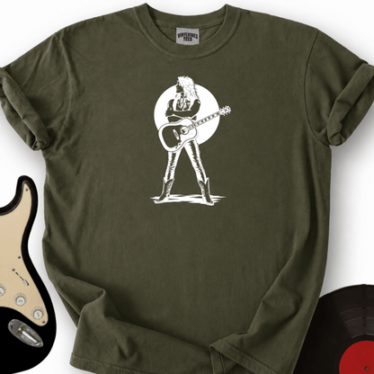 Printify T-Shirt Military Green / S White Wanted Dead or Alive T-Shirt_