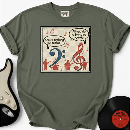 Printify T-Shirt Moss / S Clef Quips Premium T-Shirt