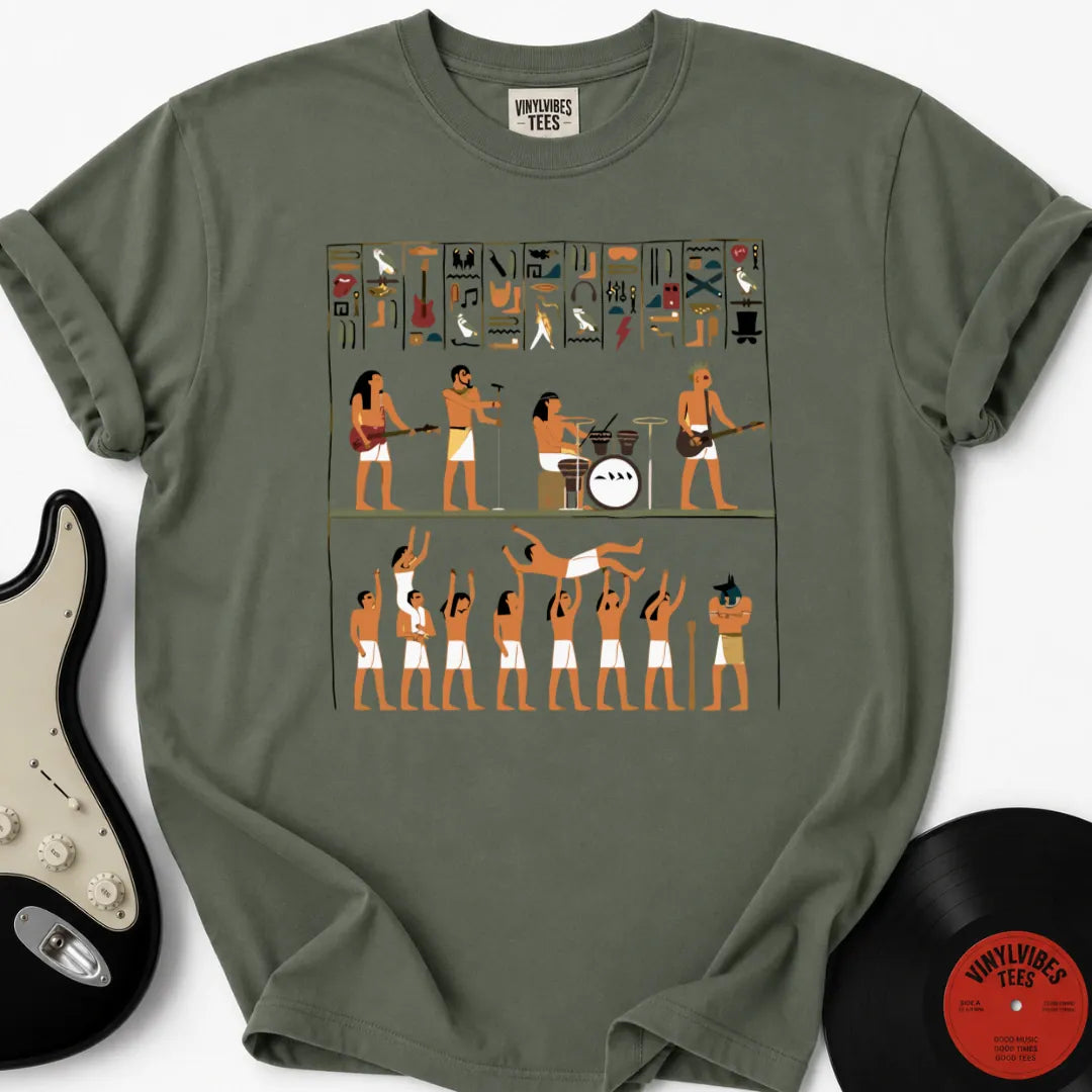 Printify T-Shirt Moss / S Egyptian Rockband Premium T-Shirt