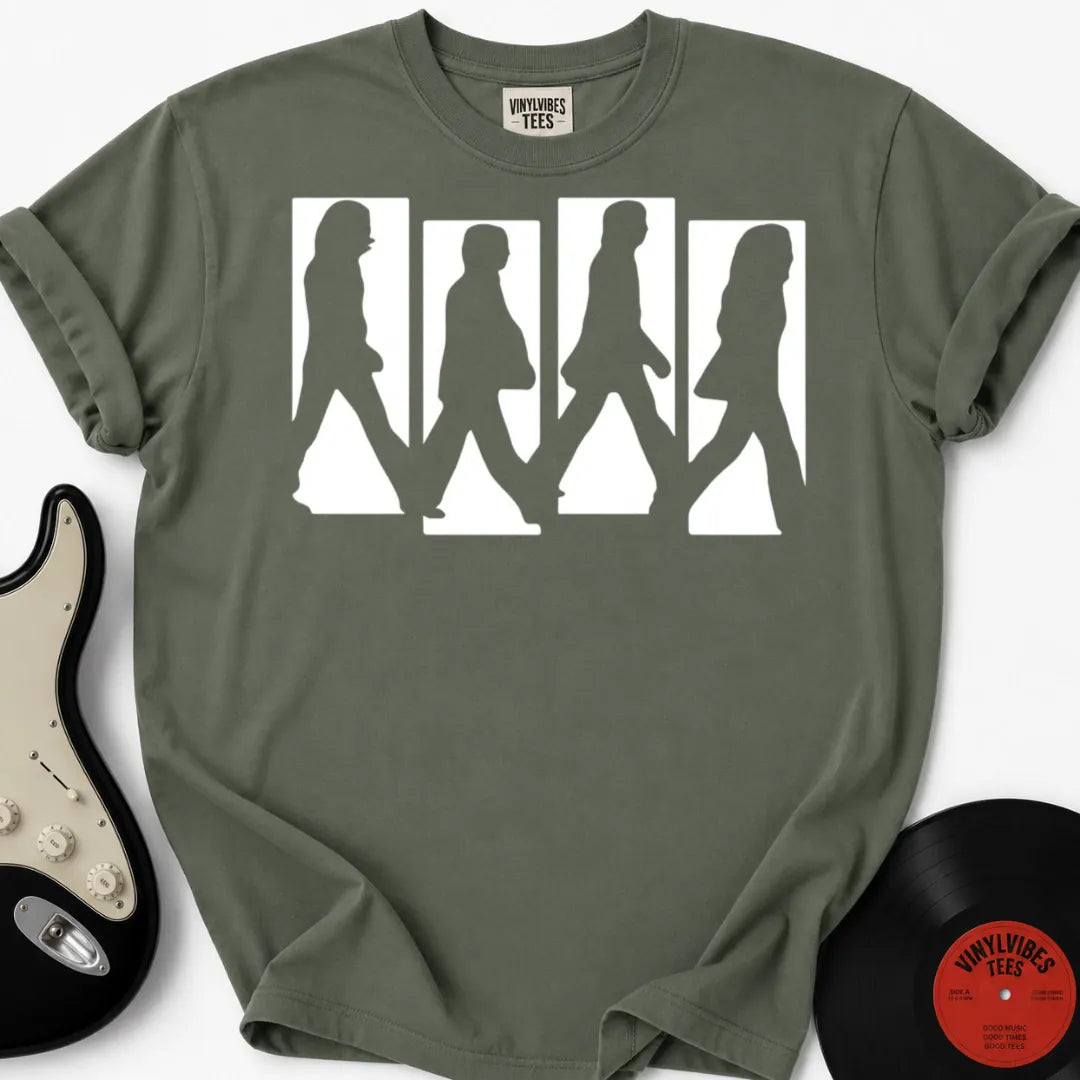 Printify T-Shirt Moss / S Fab Four Premium T-Shirt