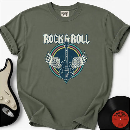 Printify T-Shirt Moss / S Flight Of Rock Premium T-Shirt