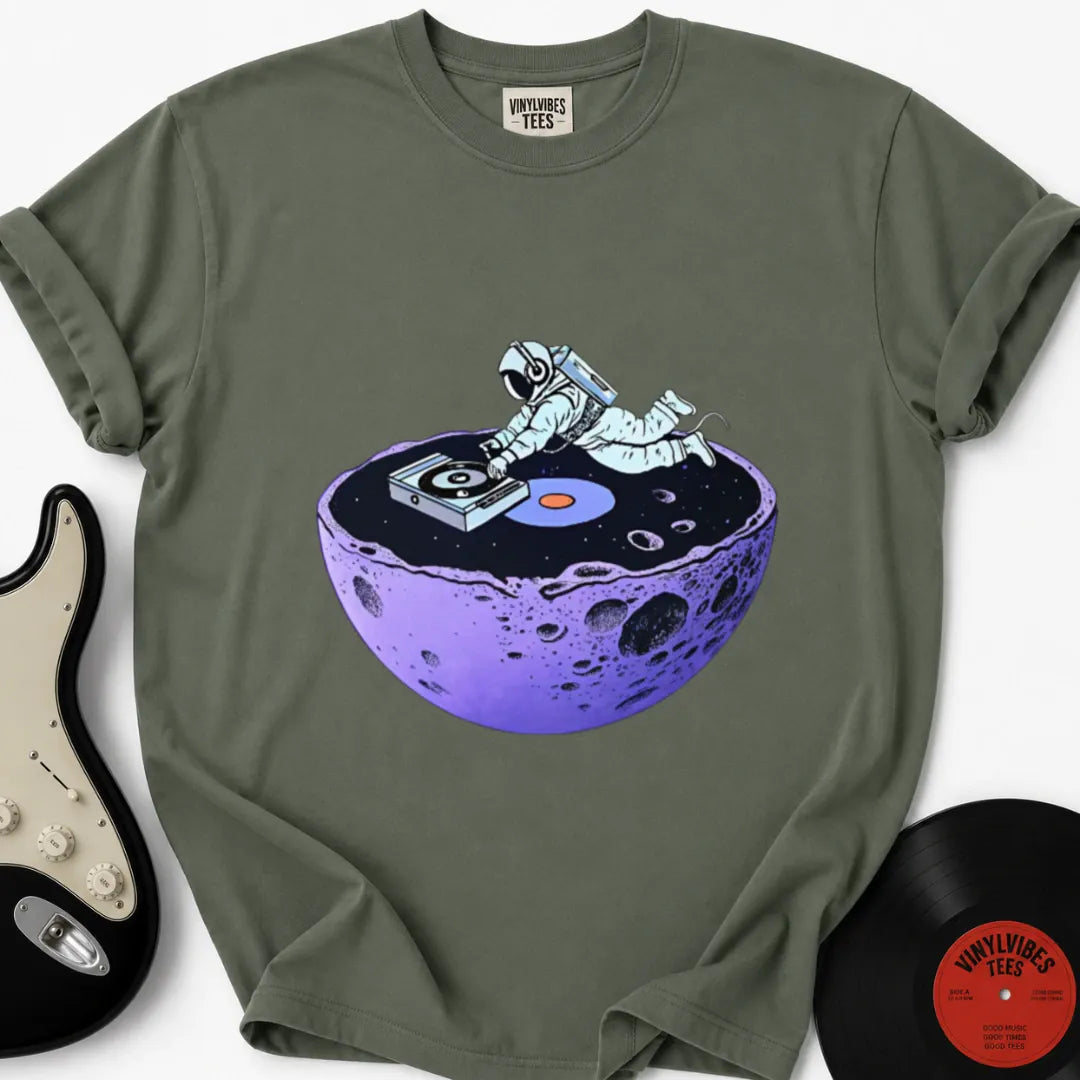 Printify T-Shirt Moss / S Floating Astronaut Premium T-Shirt