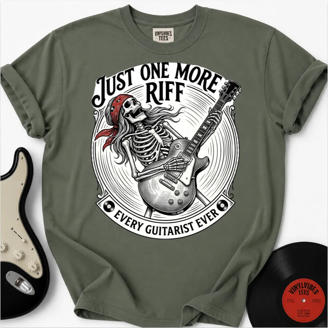 Printify T-Shirt Moss / S Guitar Fiend Premium T-Shirt