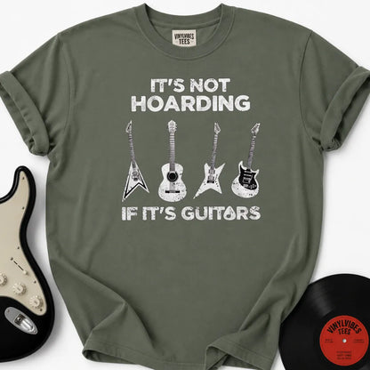 Printify T-Shirt Moss / S Guitar Hoarding Premium T-Shirt