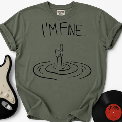 Printify T-Shirt Moss / S I'm Fine Premium T-Shirt