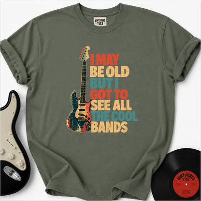 Printify T-Shirt Moss / S I May Be Old Premium T-Shirt