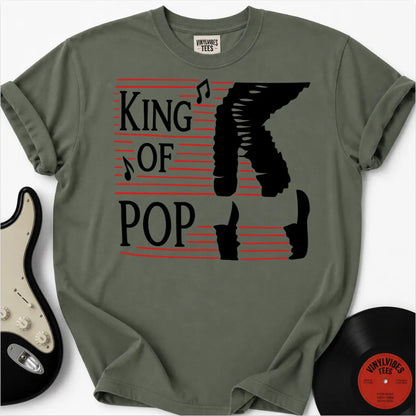 Printify T-Shirt Moss / S King of Pop Classic Premium T-Shirt