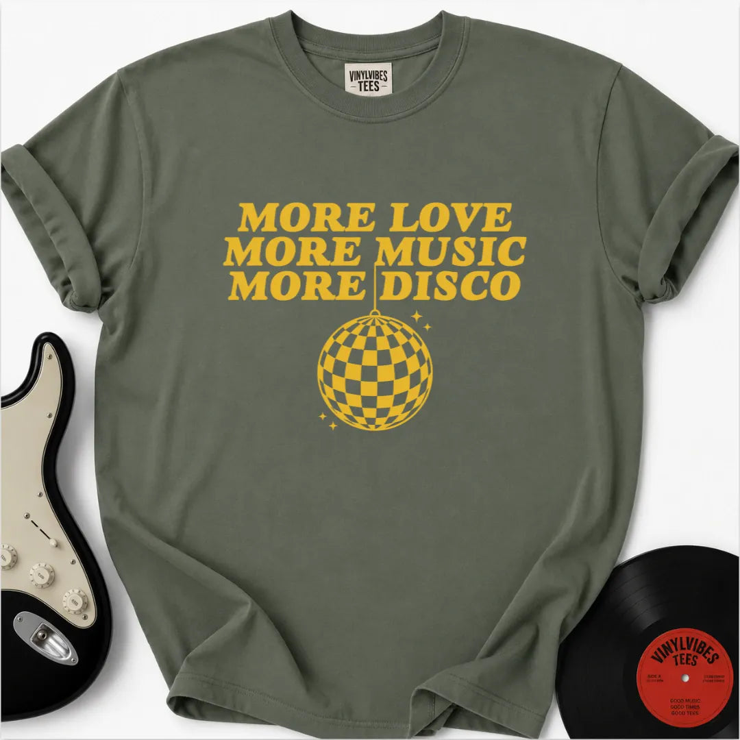 Printify T-Shirt Moss / S MORE DISCO Premium T-Shirt