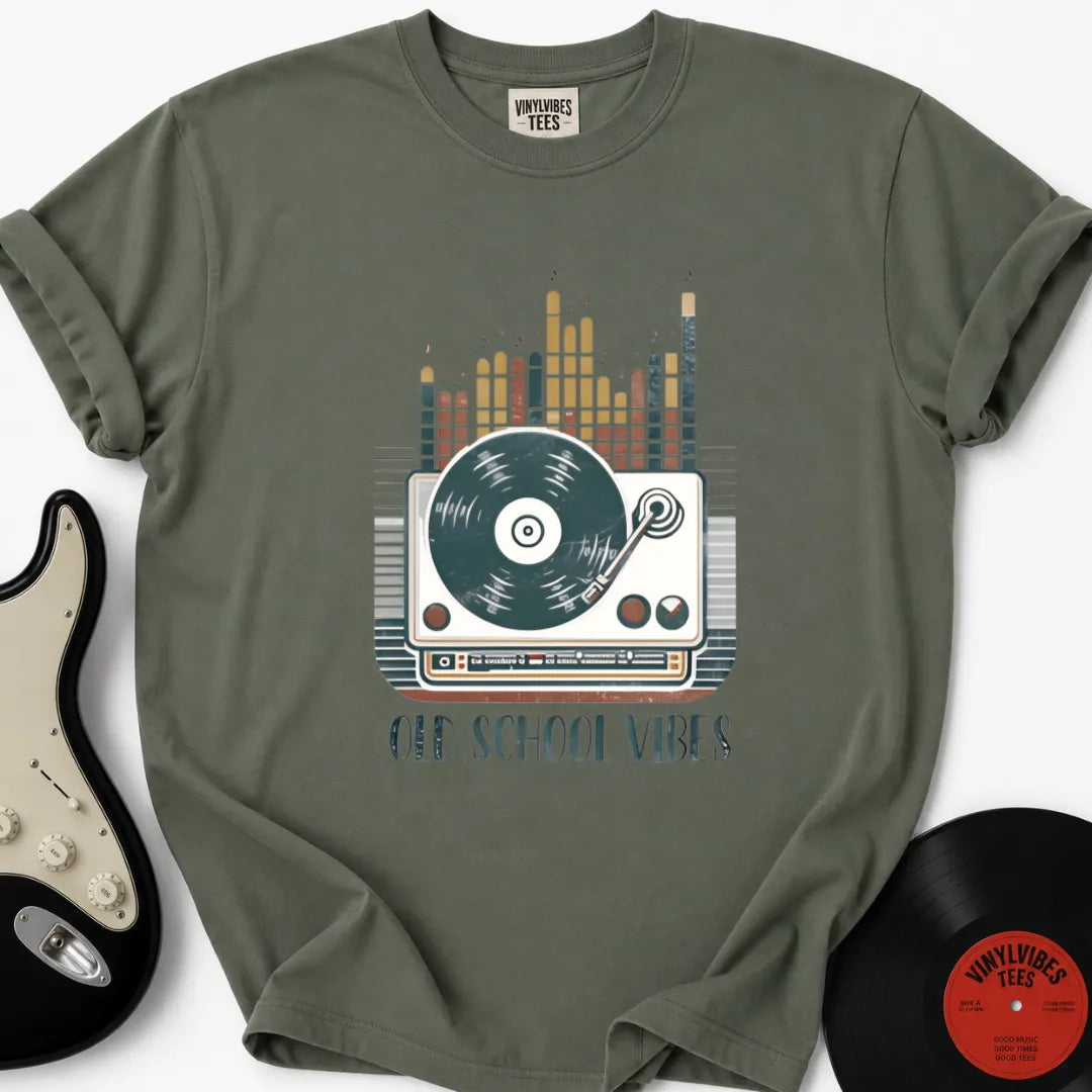 Printify T-Shirt Moss / S Old Skool Vibes Premium T-Shirt
