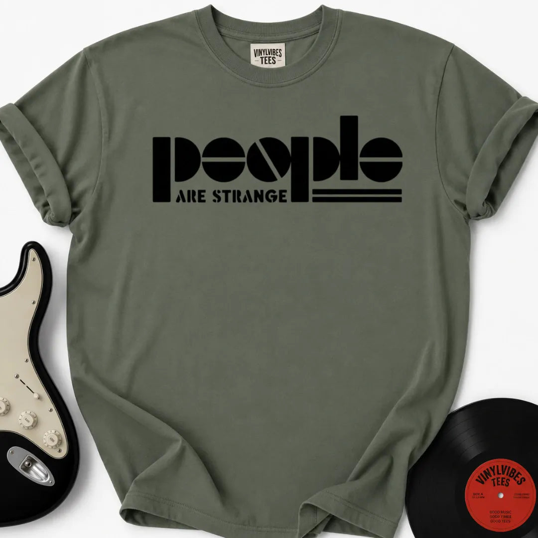 Printify T-Shirt Moss / S People Are Strange Premium T-Shirt