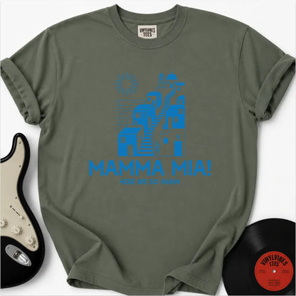 Printify T-Shirt Moss / S Postcard Greece Premium T-Shirt