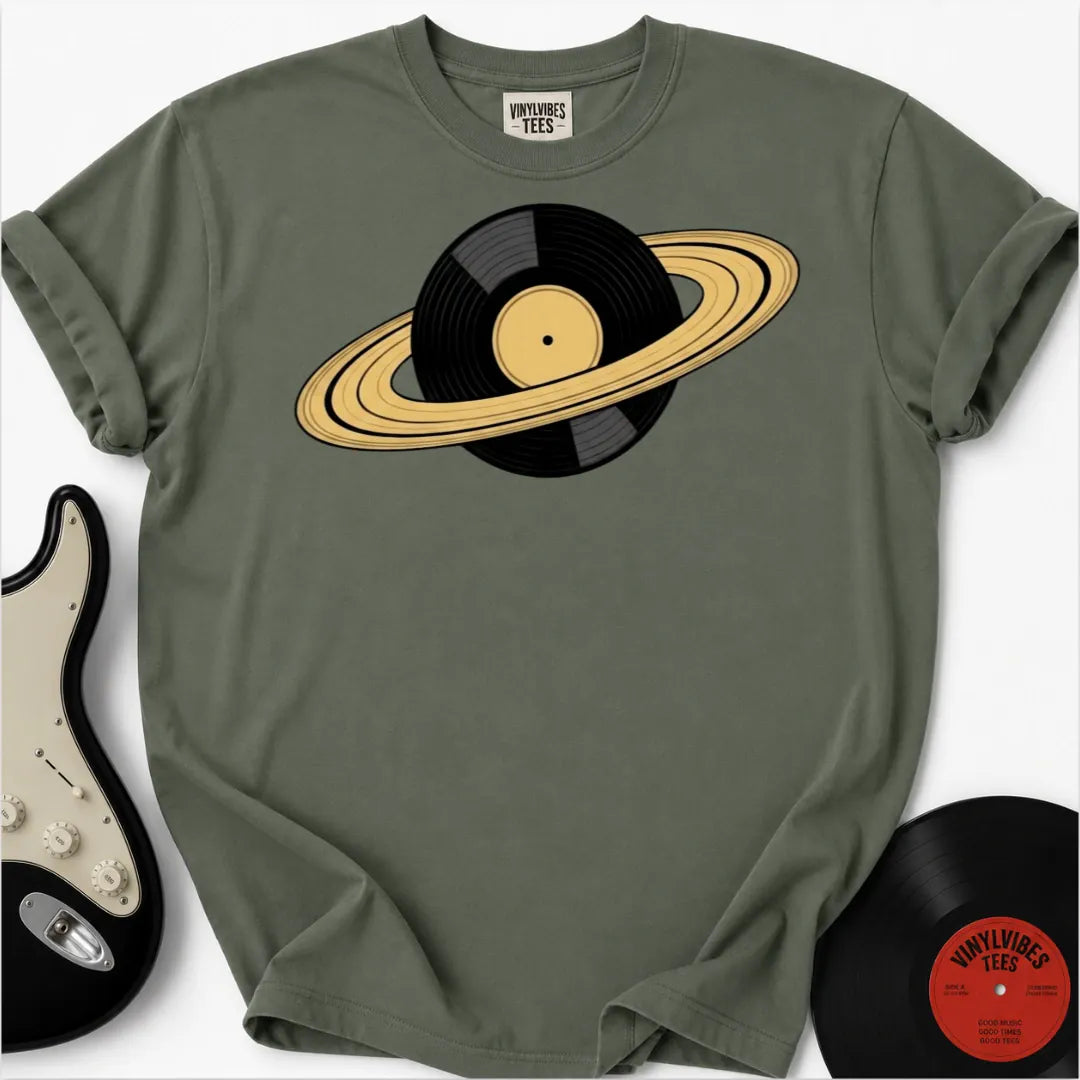 Printify T-Shirt Moss / S Ring Around The Record Premium T-Shirt