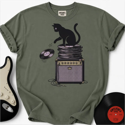 Printify T-Shirt Moss / S Scratch And Spin Premium T-Shirt