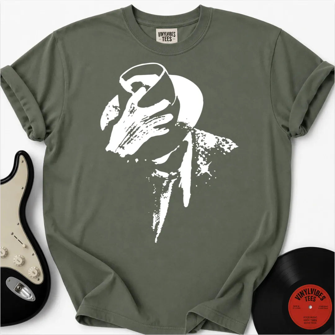 Printify T-Shirt Moss / S Shadowed Fedora Premium T-Shirt