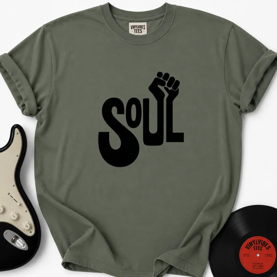 Printify T-Shirt Moss / S Soul Fist Premium T-Shirt