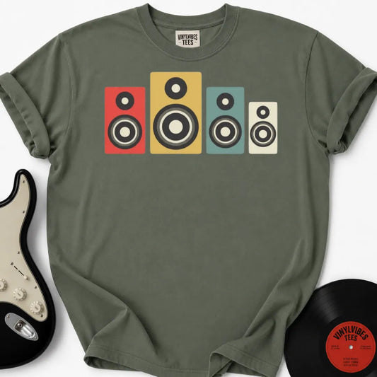 Printify T-Shirt Moss / S Sound System Premium T-Shirt