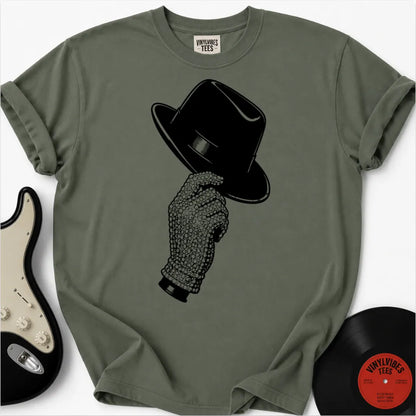 Printify T-Shirt Moss / S Sparkling Glove & Fedora Premium T-Shirt