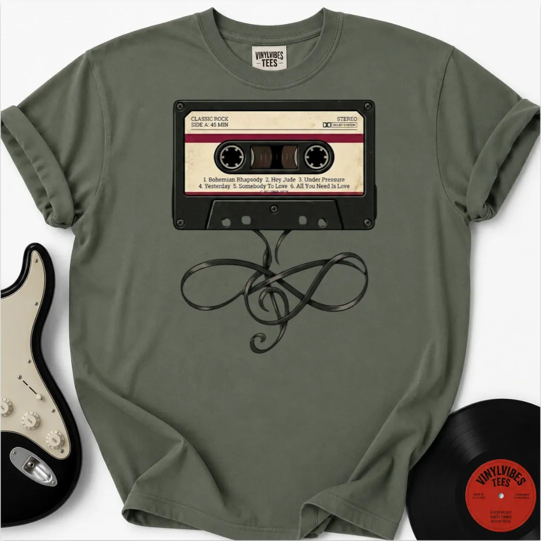 Printify T-Shirt Moss / S The Analog Anthem Premium T-Shirt