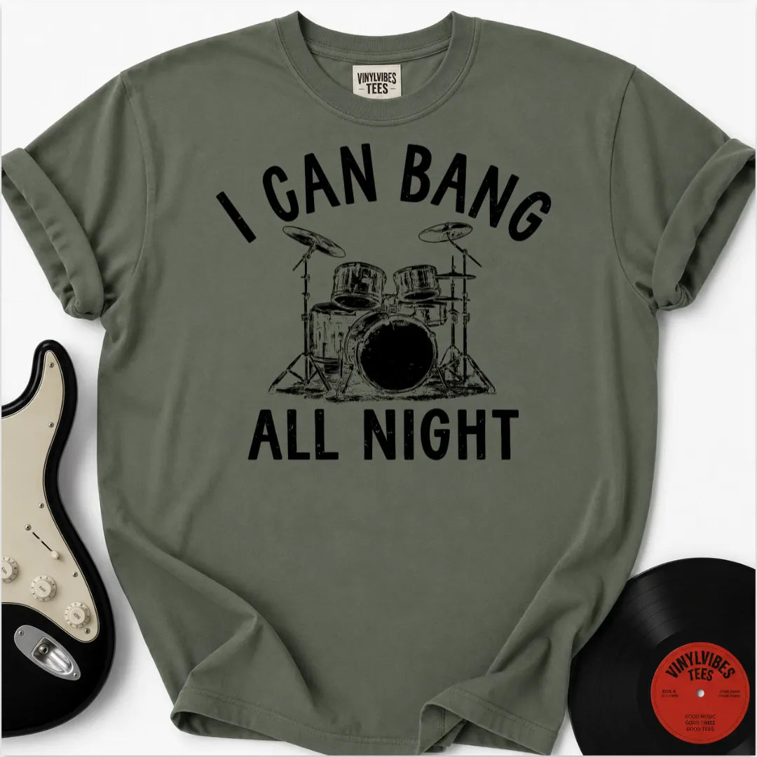 Printify T-Shirt Moss / S The Midnight Drummer Premium T-Shirt