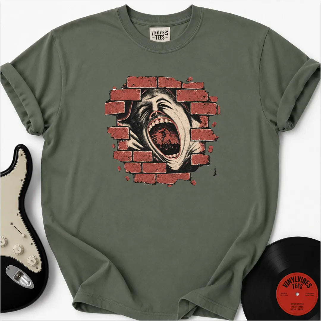 Printify T-Shirt Moss / S The Wall Premium T-Shirt