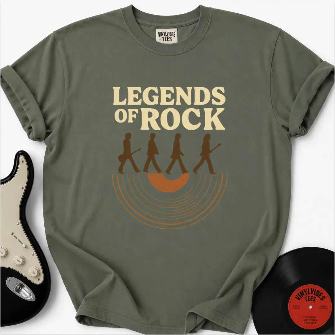 Printify T-Shirt Moss / S Vinyl Crosing Premium T-Shirt