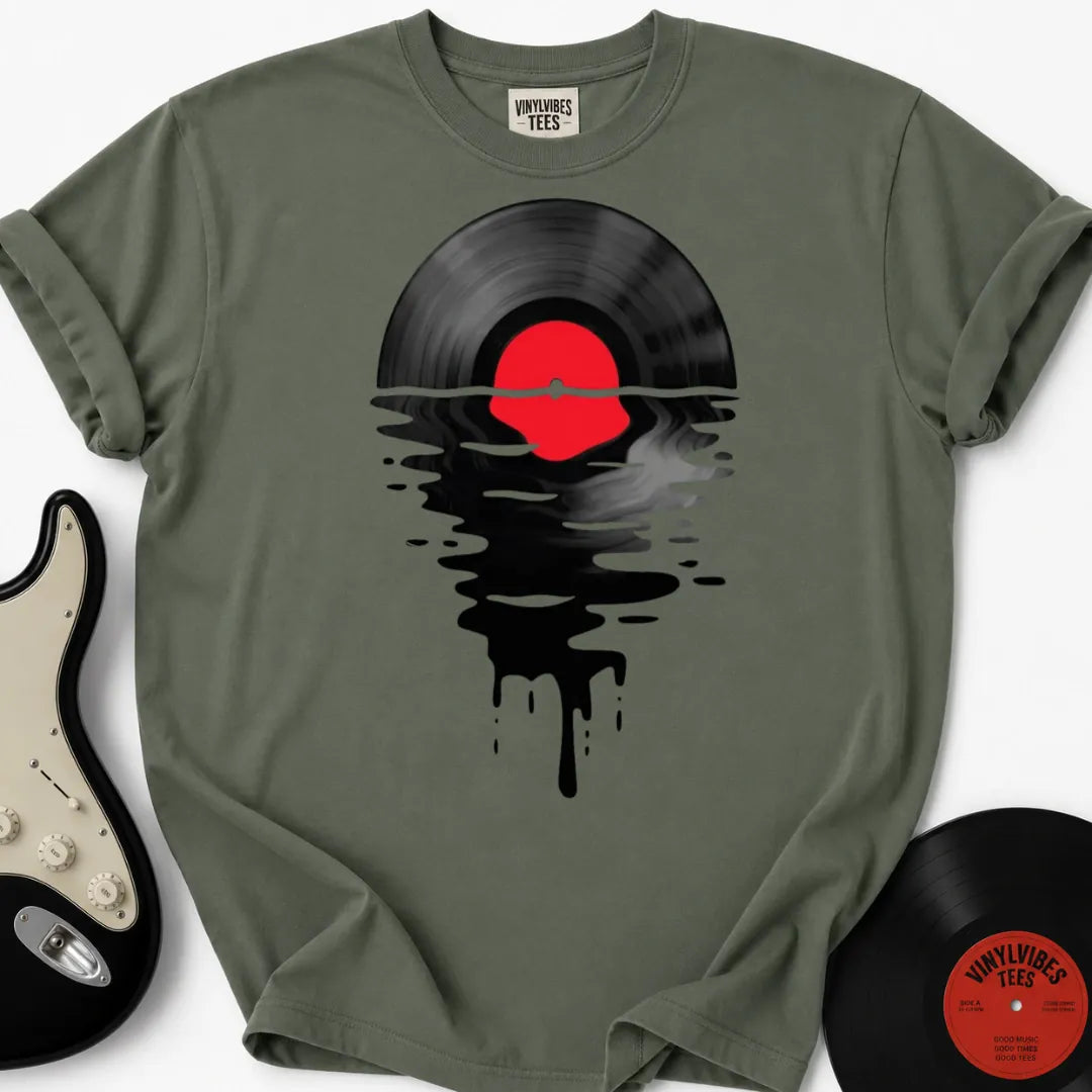 Printify T-Shirt Moss / S Vinyl Sunsetter Premium T-Shirt
