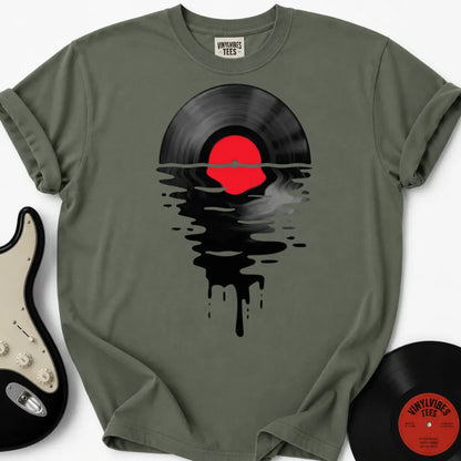 Printify T-Shirt Moss / S Vinyl Sunsetter Premium T-Shirt
