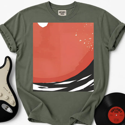 Printify T-Shirt Moss / S Vinyl Wave T-Shirt
