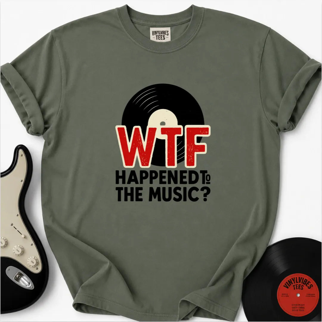 Printify T-Shirt Moss / S What Happened To The Music Premium T-Shirt