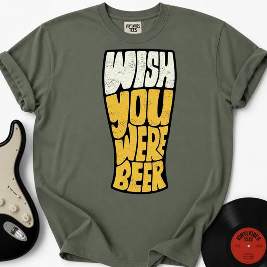 Printify T-Shirt Moss / S Wish You Were Beer Premium T-Shirt