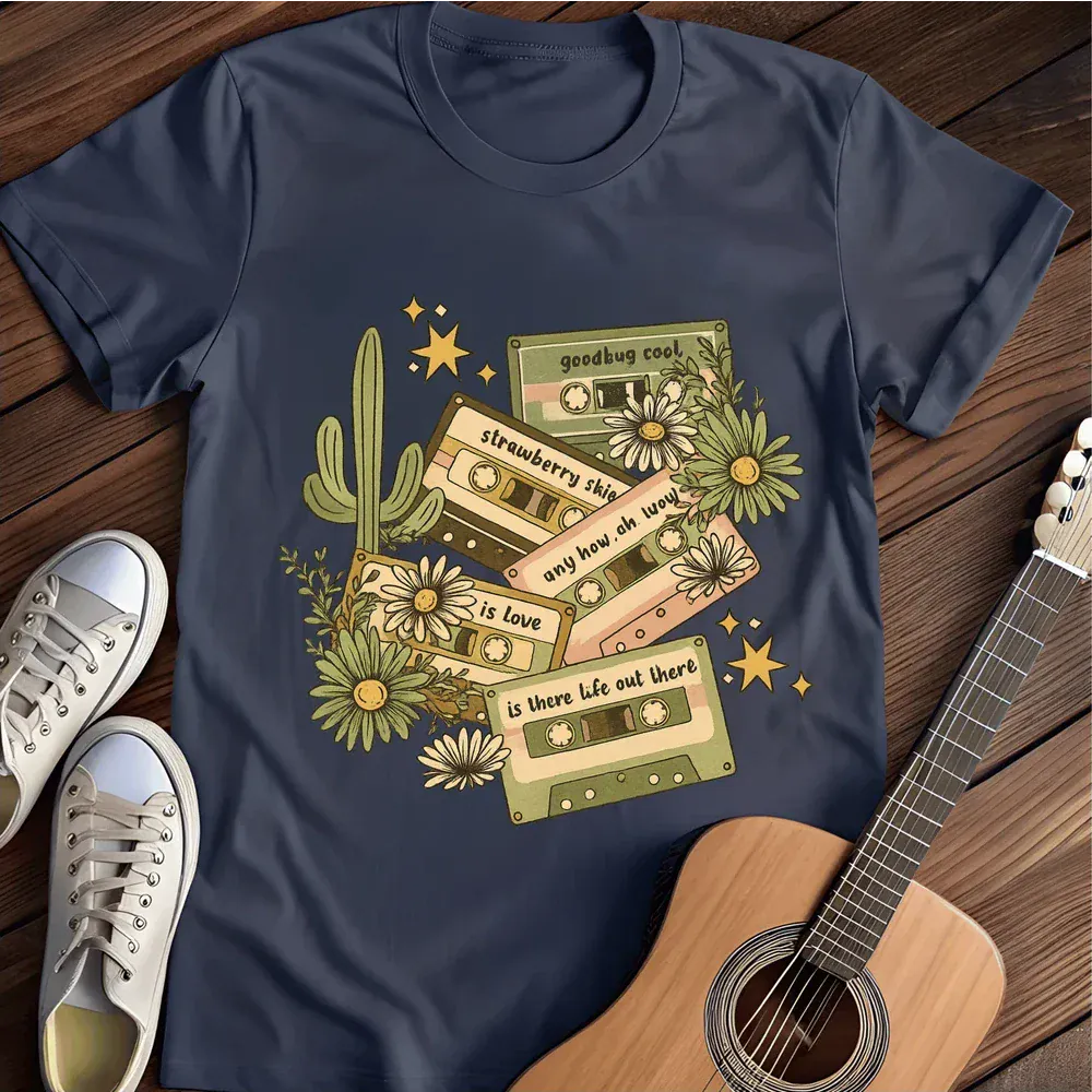Printify T-Shirt Navy / S 90 S Country Cassettes T Shirt