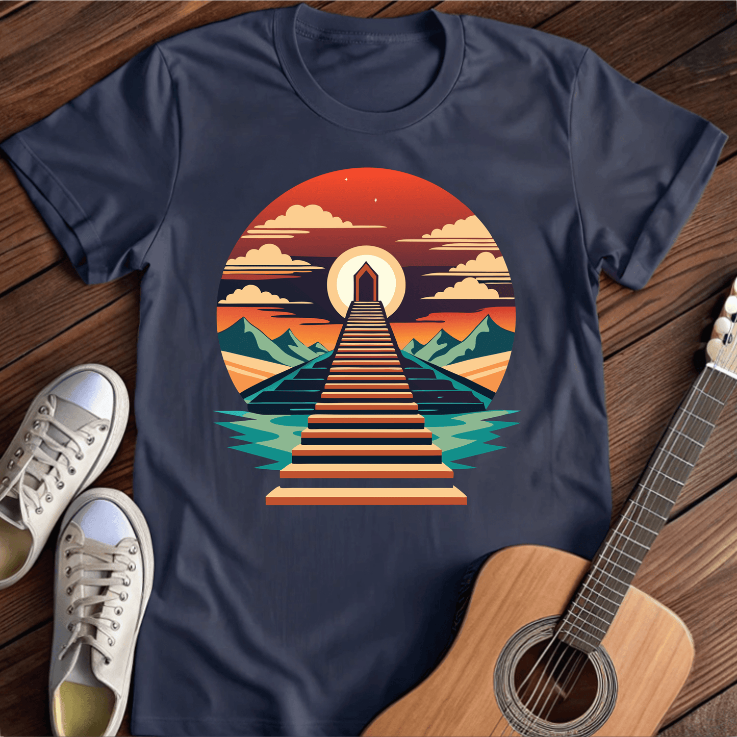 ⭐️⭐️⭐️⭐️⭐️ T-Shirt Navy / S A Stairway to Heaven T-Shirt